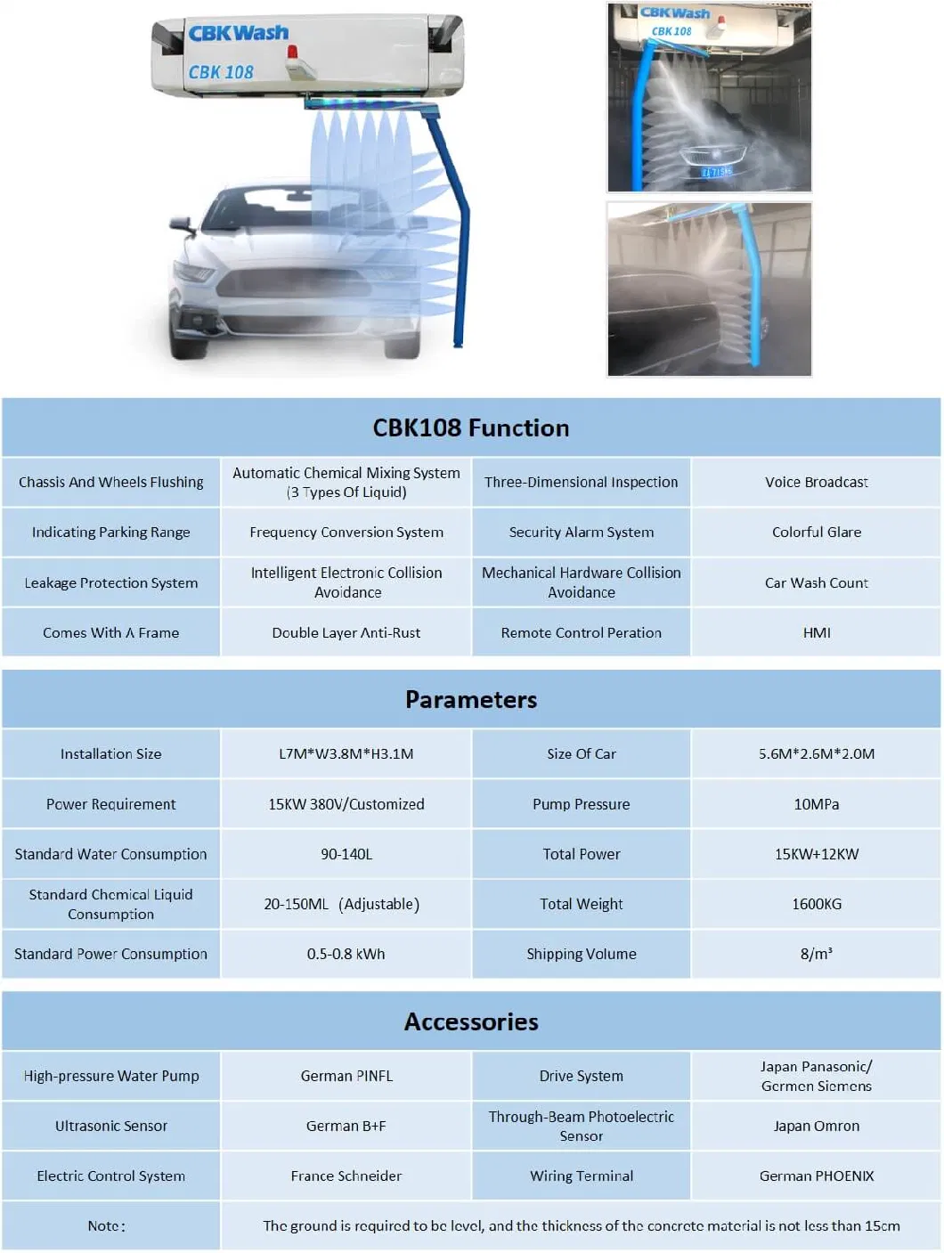 Intelligent Fully Automatic Non-Contact with 3-Year Warranty for Agricultural Vehicles Automatic Car Wash Washing Washer Cleaning Machine Equipment Price