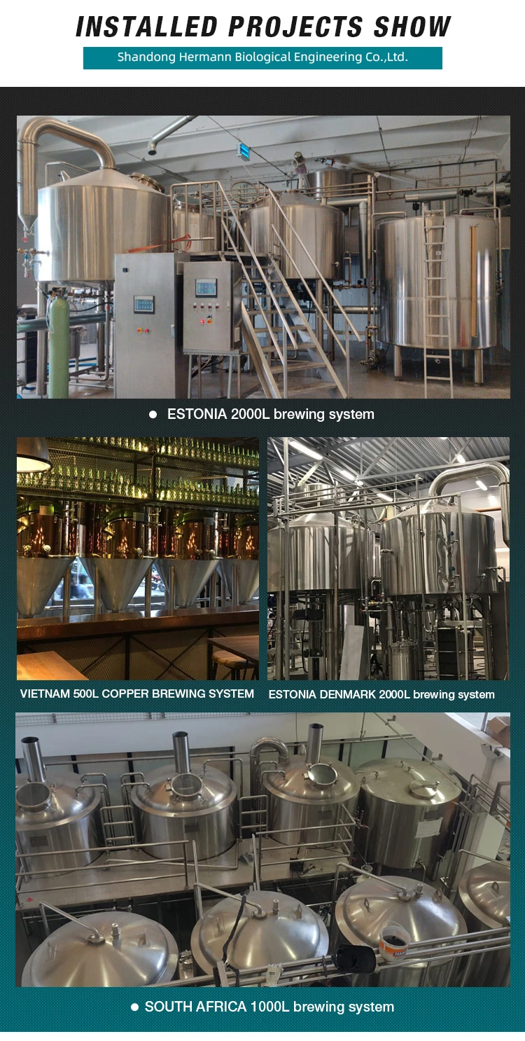 2000 L Conical Beer Wine Fermenting Winery Brewing Wine Equipment