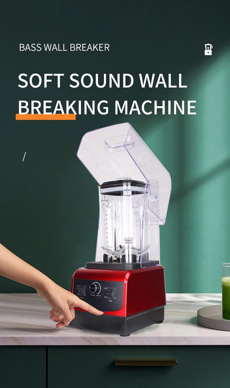 Soundproof Blender with Cover Mixer Sound Proof Juicer and Silent Blender Commercial