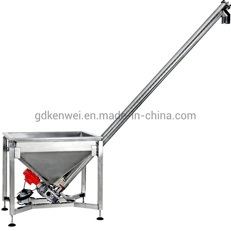 Automatic Stainless Steel Vibrating Screw Feeder with Square Hopper