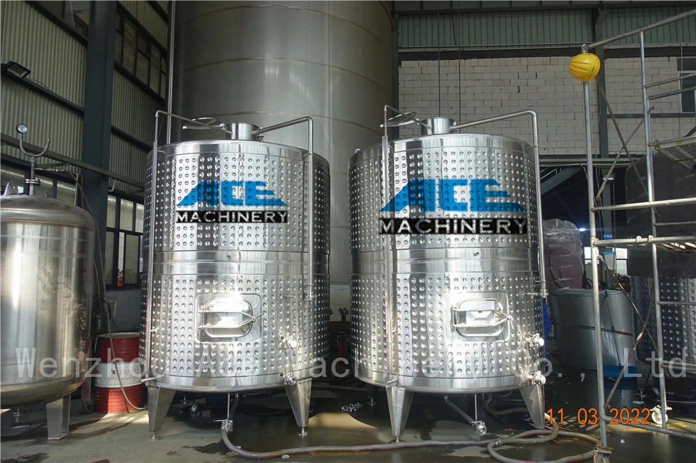 Jacketed Wine Fermenter Stainless Steel Tank Factory Customized Fruit Winery Equipment