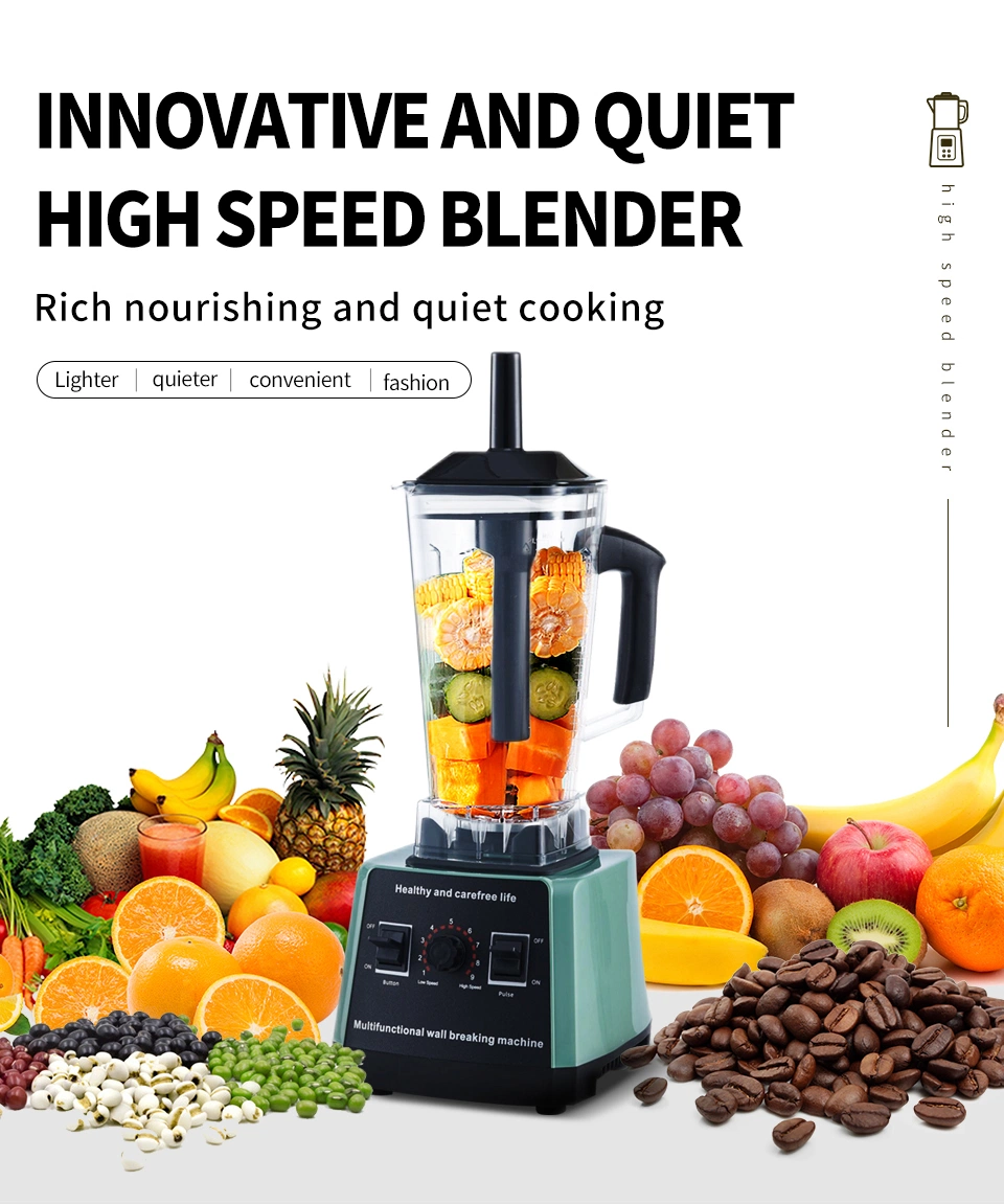 Best Big Powerful 6 Blade Commercial Smoothie Rechargeable 2.5/3L Portable Ninja Electric Juice/Juicer/Food Blender Price for Mix Machine/Mixer/Grinder