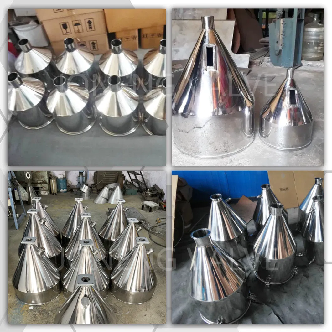 Stainless Steel Sanitary Grade High Pressure Conical Liquid Hopper with Different Capacity