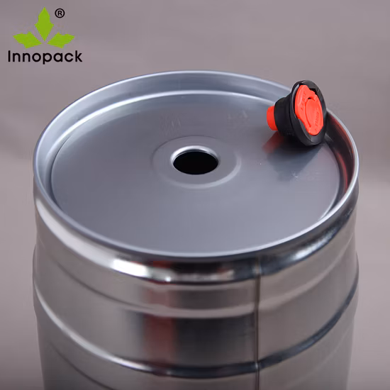 Bedrucktes 5-Liter-Mini-Bierfass mit Zapfhahn und Verschlussdeckel